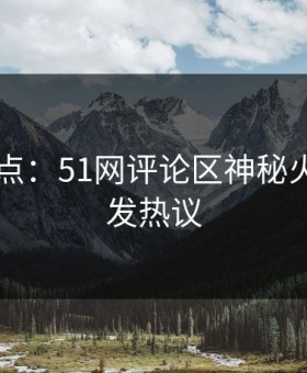 网络热点：51网评论区神秘火爆，引发热议