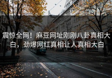 震惊全网！麻豆网址刚刚八卦真相大白，劲爆网红真相让人真相大白